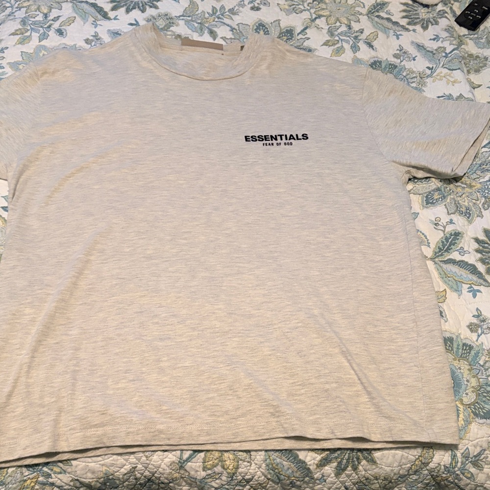 Fear of God Essentials Light Oatmeal tee